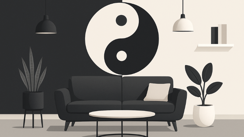 Màu Đen Và Sự Cân Bằng Âm Dương Trong Không Gian Sống